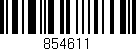 Código de barras (EAN, GTIN, SKU, ISBN): '854611'
