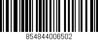 Código de barras (EAN, GTIN, SKU, ISBN): '854844006502'