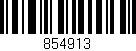 Código de barras (EAN, GTIN, SKU, ISBN): '854913'