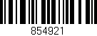 Código de barras (EAN, GTIN, SKU, ISBN): '854921'