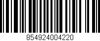Código de barras (EAN, GTIN, SKU, ISBN): '854924004220'