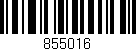 Código de barras (EAN, GTIN, SKU, ISBN): '855016'