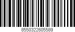 Código de barras (EAN, GTIN, SKU, ISBN): '8550322605589'