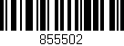 Código de barras (EAN, GTIN, SKU, ISBN): '855502'