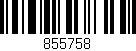 Código de barras (EAN, GTIN, SKU, ISBN): '855758'