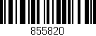 Código de barras (EAN, GTIN, SKU, ISBN): '855820'