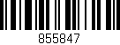 Código de barras (EAN, GTIN, SKU, ISBN): '855847'