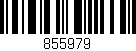 Código de barras (EAN, GTIN, SKU, ISBN): '855979'