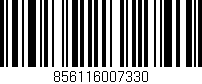 Código de barras (EAN, GTIN, SKU, ISBN): '856116007330'