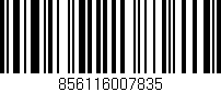 Código de barras (EAN, GTIN, SKU, ISBN): '856116007835'