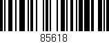 Código de barras (EAN, GTIN, SKU, ISBN): '85618'