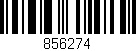 Código de barras (EAN, GTIN, SKU, ISBN): '856274'