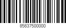 Código de barras (EAN, GTIN, SKU, ISBN): '85637500000'