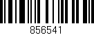 Código de barras (EAN, GTIN, SKU, ISBN): '856541'