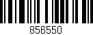 Código de barras (EAN, GTIN, SKU, ISBN): '856550'