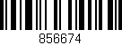 Código de barras (EAN, GTIN, SKU, ISBN): '856674'
