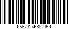 Código de barras (EAN, GTIN, SKU, ISBN): '85679246692358'