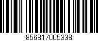 Código de barras (EAN, GTIN, SKU, ISBN): '856817005338'