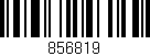 Código de barras (EAN, GTIN, SKU, ISBN): '856819'