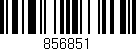 Código de barras (EAN, GTIN, SKU, ISBN): '856851'