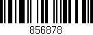 Código de barras (EAN, GTIN, SKU, ISBN): '856878'