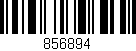 Código de barras (EAN, GTIN, SKU, ISBN): '856894'