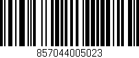 Código de barras (EAN, GTIN, SKU, ISBN): '857044005023'