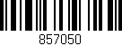 Código de barras (EAN, GTIN, SKU, ISBN): '857050'