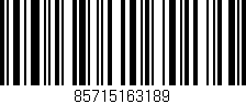Código de barras (EAN, GTIN, SKU, ISBN): '85715163189'