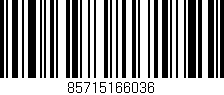 Código de barras (EAN, GTIN, SKU, ISBN): '85715166036'