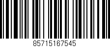 Código de barras (EAN, GTIN, SKU, ISBN): '85715167545'