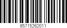 Código de barras (EAN, GTIN, SKU, ISBN): '85715262011'
