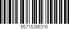 Código de barras (EAN, GTIN, SKU, ISBN): '85715266316'
