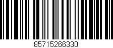 Código de barras (EAN, GTIN, SKU, ISBN): '85715266330'