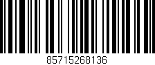 Código de barras (EAN, GTIN, SKU, ISBN): '85715268136'