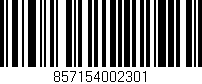Código de barras (EAN, GTIN, SKU, ISBN): '857154002301'