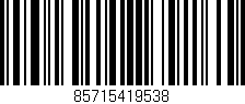 Código de barras (EAN, GTIN, SKU, ISBN): '85715419538'