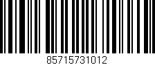 Código de barras (EAN, GTIN, SKU, ISBN): '85715731012'