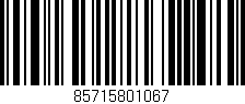 Código de barras (EAN, GTIN, SKU, ISBN): '85715801067'