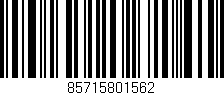 Código de barras (EAN, GTIN, SKU, ISBN): '85715801562'