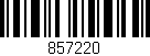 Código de barras (EAN, GTIN, SKU, ISBN): '857220'