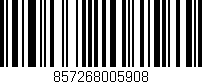 Código de barras (EAN, GTIN, SKU, ISBN): '857268005908'