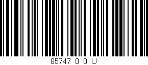 Código de barras (EAN, GTIN, SKU, ISBN): '85747_0_0_U'