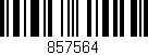 Código de barras (EAN, GTIN, SKU, ISBN): '857564'