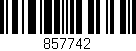 Código de barras (EAN, GTIN, SKU, ISBN): '857742'