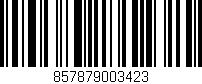 Código de barras (EAN, GTIN, SKU, ISBN): '857879003423'