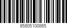 Código de barras (EAN, GTIN, SKU, ISBN): '85805100865'