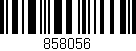 Código de barras (EAN, GTIN, SKU, ISBN): '858056'