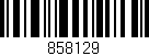 Código de barras (EAN, GTIN, SKU, ISBN): '858129'