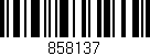 Código de barras (EAN, GTIN, SKU, ISBN): '858137'